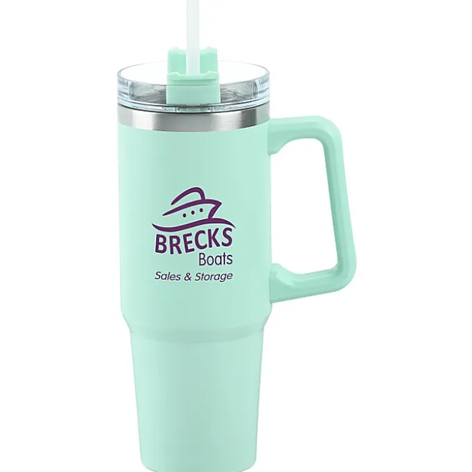 Lyon Vacuum Mug with Straw - 30 oz