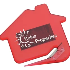 Magnetic House Shaped Letter Slitter - Translucent