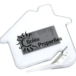 Magnetic House Shaped Letter Slitter - Translucent