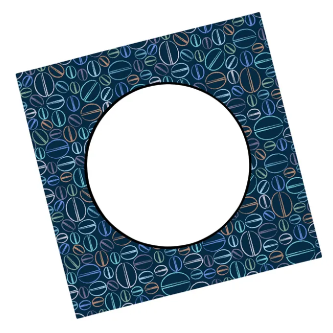 Magnetic Picture Frame with Car Magnet - Round