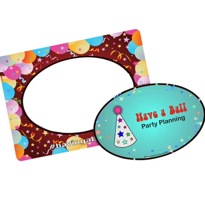 Magnetic Picture Frame with Car Magnet - Oval