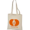 Main Squeeze 7-ounce Flat Cotton Tote - 13 1/2 inches x 13 1/2 inches