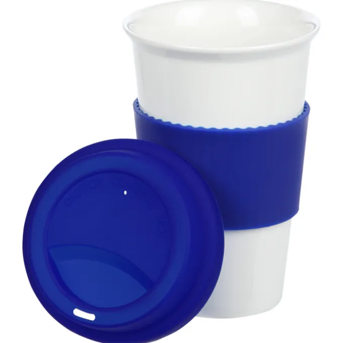 Manhattan Ceramic Tumbler - 14 oz. - Grip Print