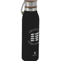 Manna Ascend Vacuum Bottle with Wood Lid - 18 oz