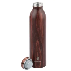 Manna Retro Vacuum Bottle - 20 oz - Wood