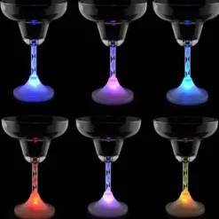Margarita Glass with Light-Up Spiral Stem - 8 oz. - 24 hr