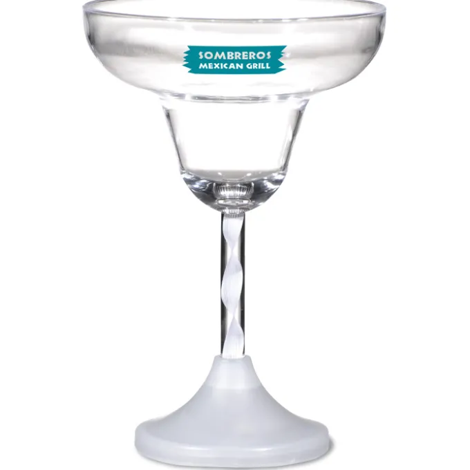 Margarita Glass with Light-Up Spiral Stem - 8 oz.