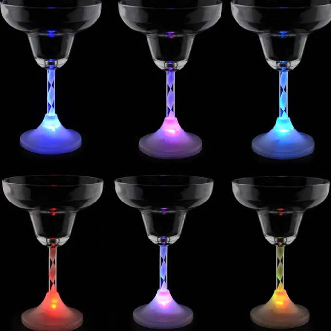 Margarita Glass with Light-Up Spiral Stem - 8 oz.