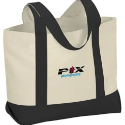 Marketplace Snap Closure Tote Bag - Embroidered