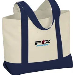 Marketplace Snap Closure Tote Bag - Embroidered