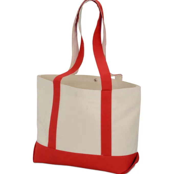 Marketplace Snap Closure Tote Bag - Embroidered
