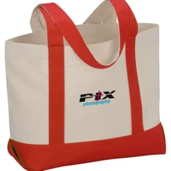 Marketplace Snap Closure Tote Bag - Embroidered