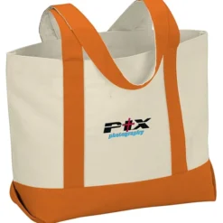 Marketplace Snap Closure Tote Bag - Embroidered