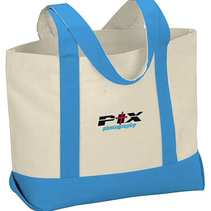 Marketplace Snap Closure Tote Bag - Embroidered