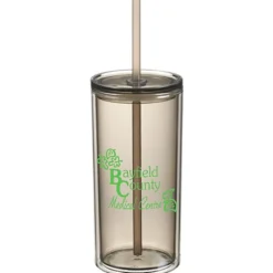 Marly Acrylic Tumbler with Straw - 16 oz