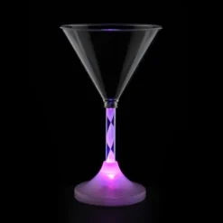 Martini Glass with Light-Up Spiral Stem - 6 oz.