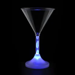 Martini Glass with Light-Up Spiral Stem - 6 oz.