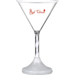 Martini Glass with Light-Up Spiral Stem - 6 oz.
