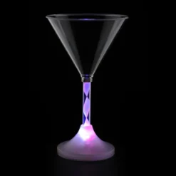 Martini Glass with Light-Up Spiral Stem - 6 oz.