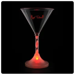 Martini Glass with Light-Up Spiral Stem - 6 oz.