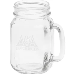 Mason Jar Mug - 16 oz - Deep Etch