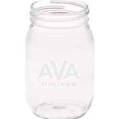 Mason Jar - 16 oz - Deep Etch