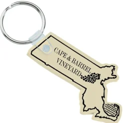 Massachusetts Soft Keychain - Opaque