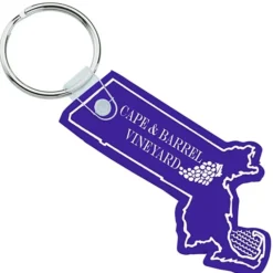 Massachusetts Soft Keychain - Opaque