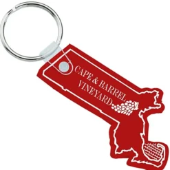 Massachusetts Soft Keychain - Opaque