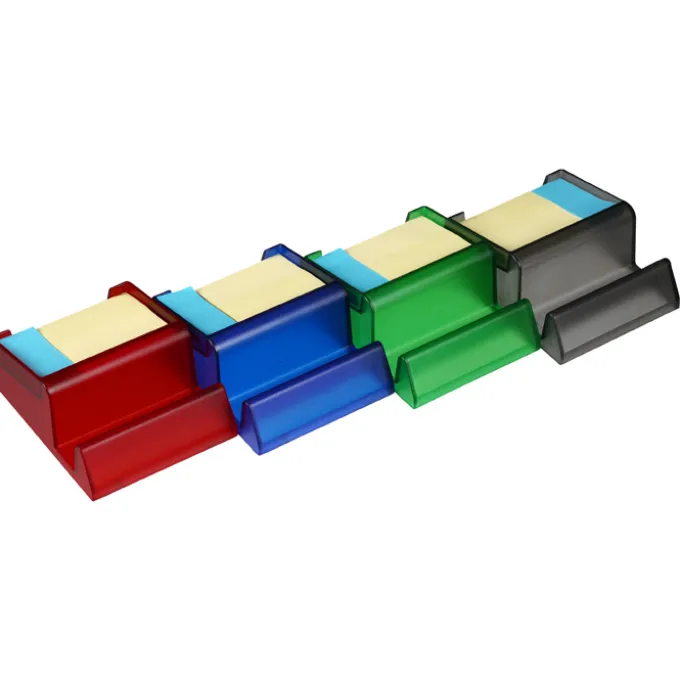 Media Stand with Adhesive Notes - Translucent