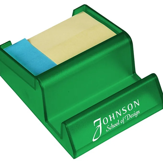 Media Stand with Adhesive Notes - Translucent