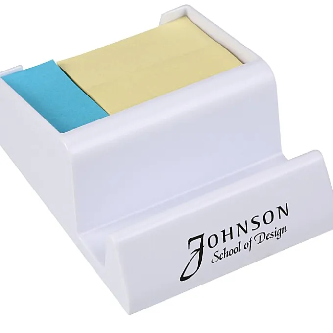 Media Stand with Adhesive Notes - Opaque