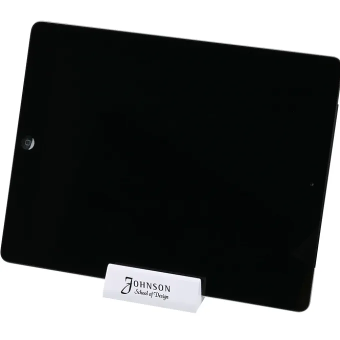Media Stand with Adhesive Notes - Opaque