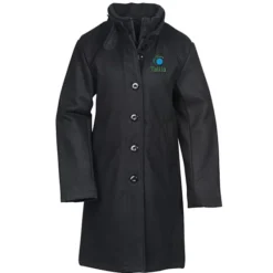 Melton Wool Blend Town Coat - Ladies'