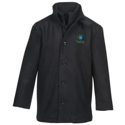 Melton Wool Blend Town Coat - Men's