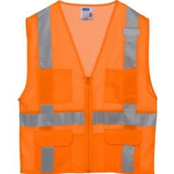Mesh Six-Pocket Zippered Vest