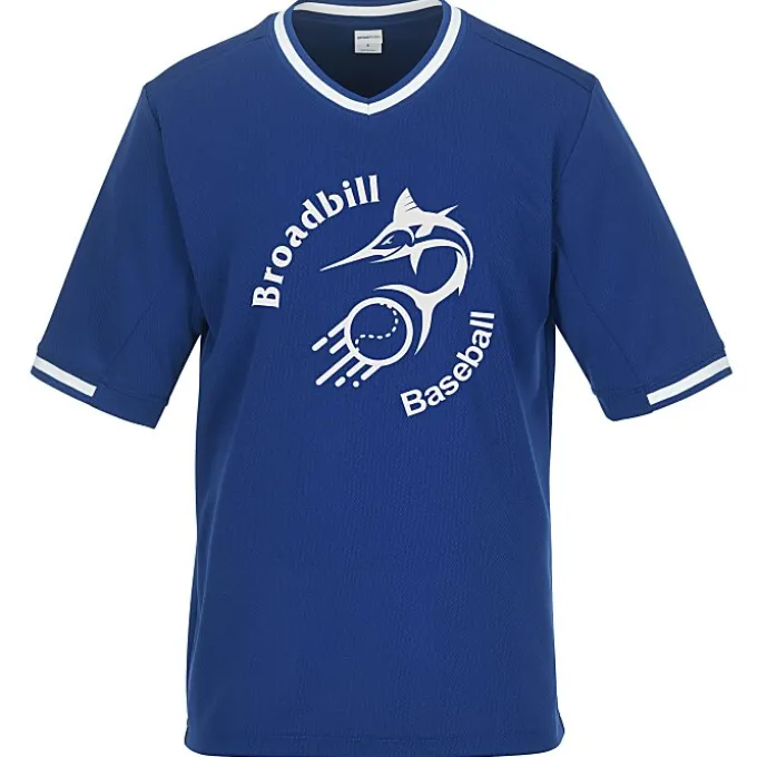 Mesh V-Neck Baseball Jersey
