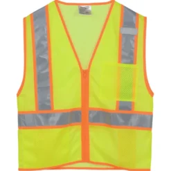 Mesh Zippered Two-Tone Vest