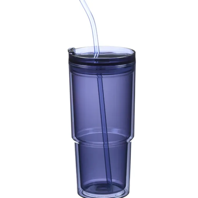 Mia Acrylic Tumbler with Straw - 24 oz