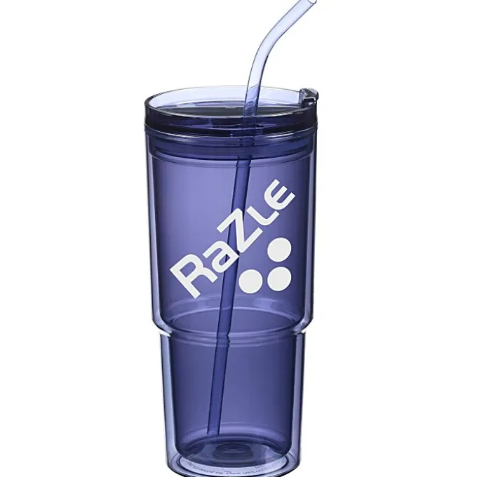 Mia Acrylic Tumbler with Straw - 24 oz