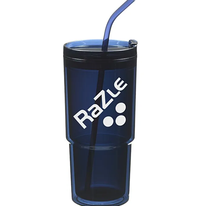 Mia Acrylic Tumbler with Straw - 24 oz