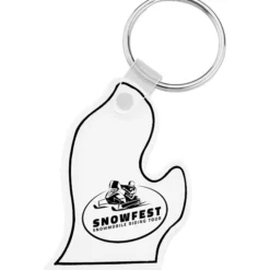 Michigan - Lower Soft Keychain - Opaque