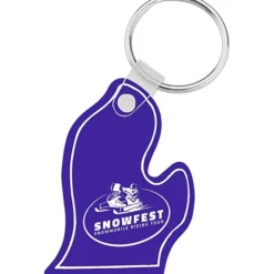 Michigan - Lower Soft Keychain - Opaque