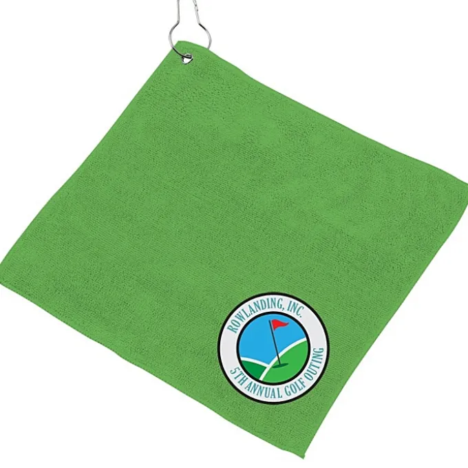 Microfiber Golf Towel - 12 inches x 12 inches - Full Color