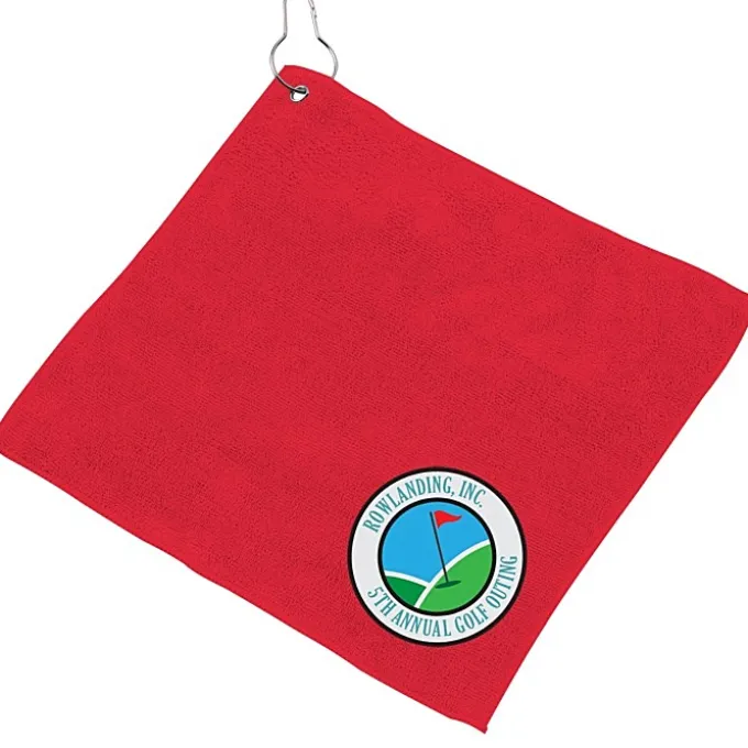 Microfiber Golf Towel - 12 inches x 12 inches - Full Color