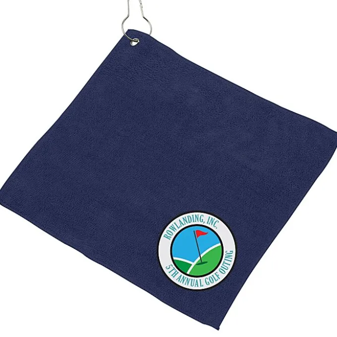 Microfiber Golf Towel - 12 inches x 12 inches - Full Color