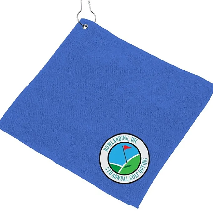 Microfiber Golf Towel - 12 inches x 12 inches - Full Color