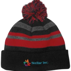 Microfleece Lined Pom Pom Beanie - 24 hr