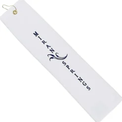 Midweight TriFold Golf Towel - White