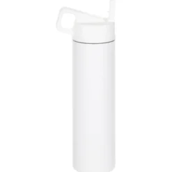 MiiR Wide Mouth Vacuum Bottle with Straw Lid - 20 oz - Laser Engraved